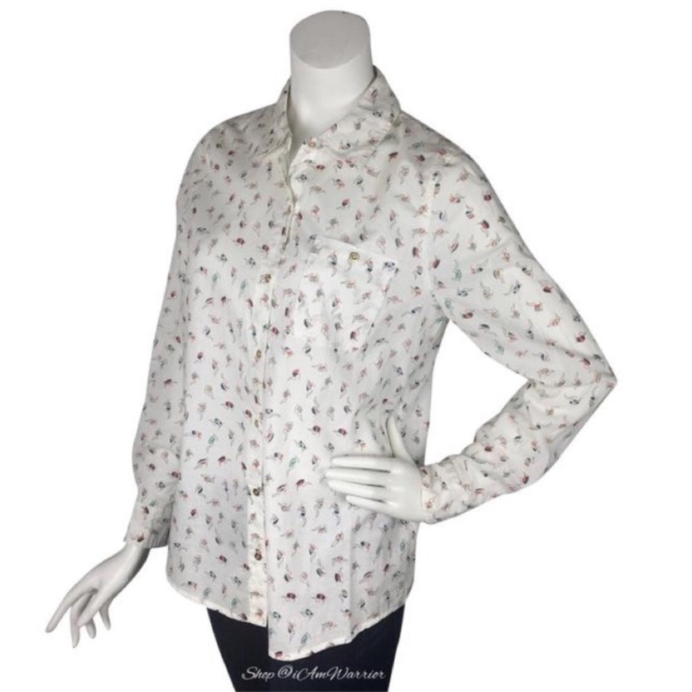 C.Wonder Nautical Flag Print Button Down Shirt *S… - image 3